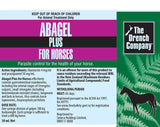 Abagel Plus Horse Wormer.