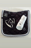 Copy of BARE ECOLUXE - Luxury Saddle Pad - Black & Grey