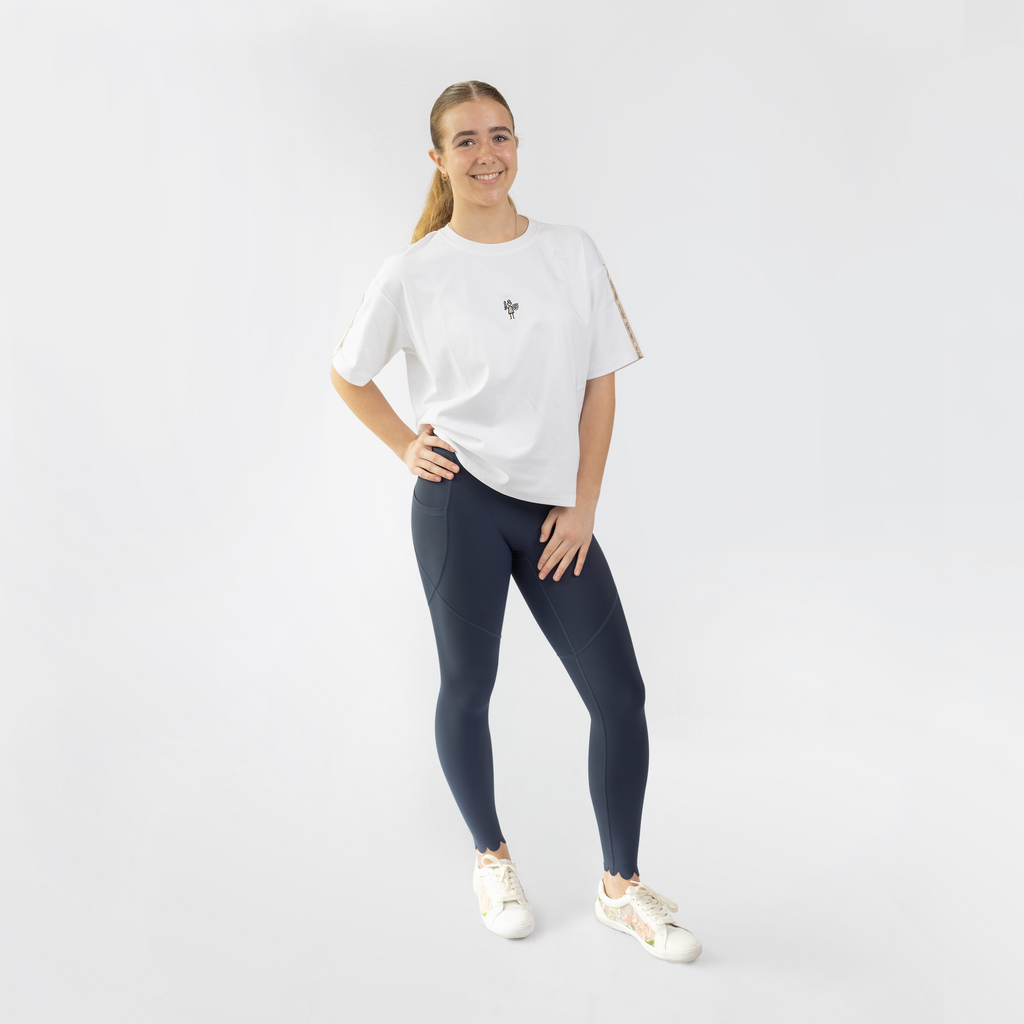 Brushed Cotton Bombshell T-shirt White