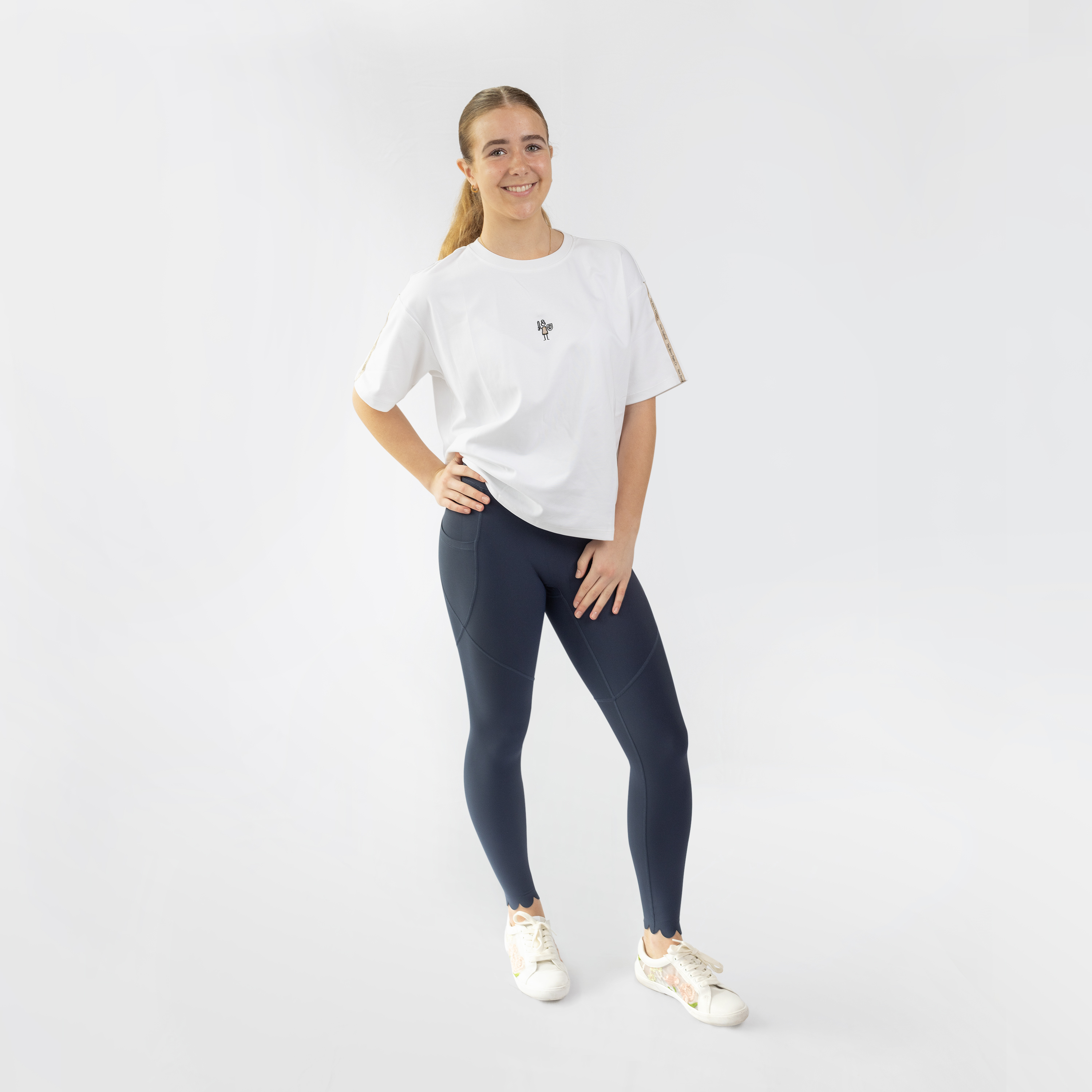 Brushed Cotton Bombshell T-shirt White