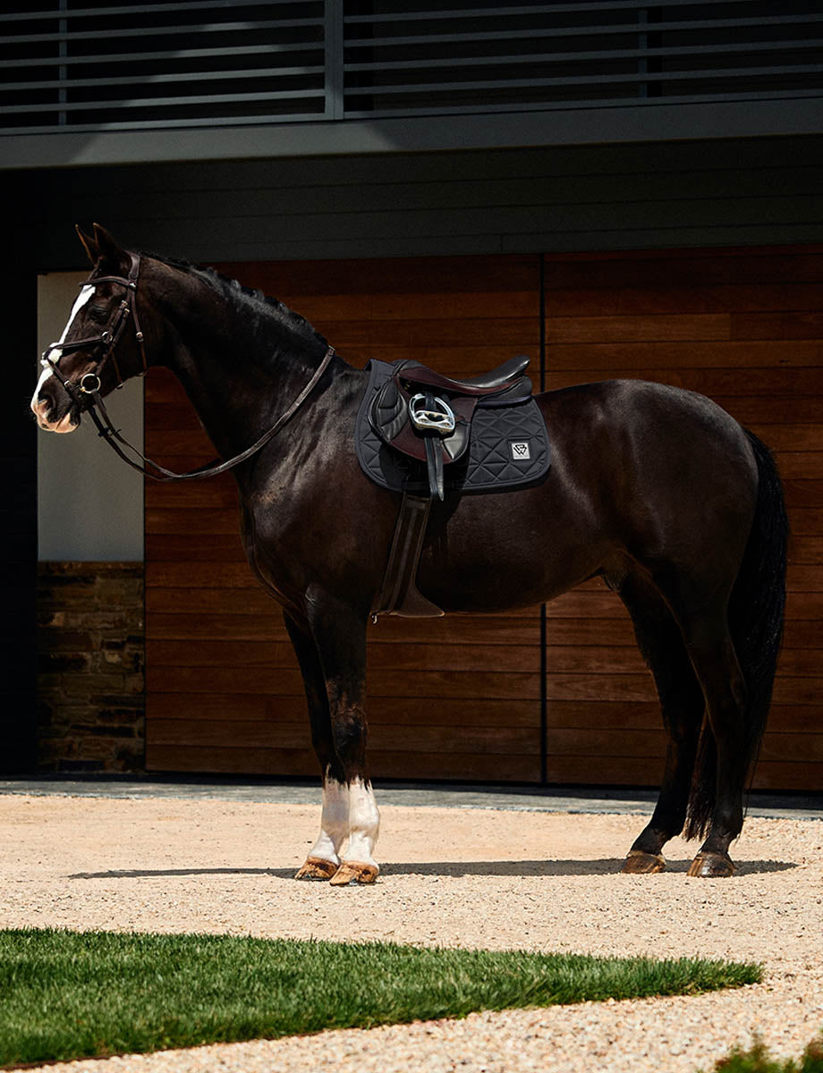 WeatherBeeta Satin Luxe Air-Tec Euro Jump Shaped Saddle Pad