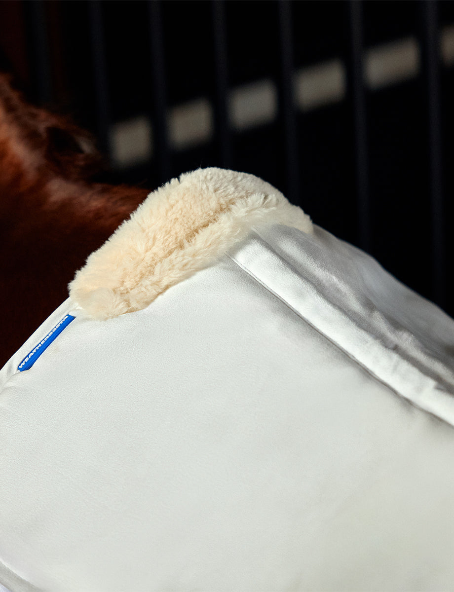 WeatherBeeta Memory Foam Comfort Fleece Edged Half Pad