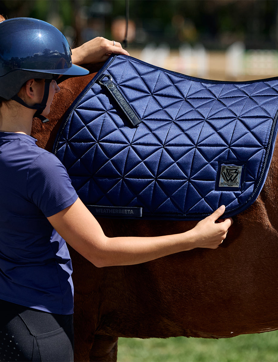 WeatherBeeta Satin Luxe Air-Tec Euro Jump Shaped Saddle Pad