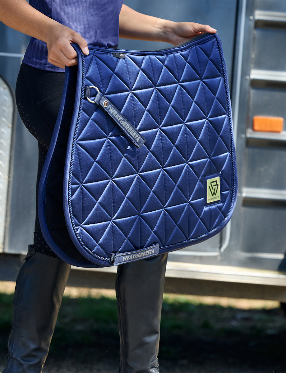 WeatherBeeta Satin Luxe Air-Tec Euro Jump Shaped Saddle Pad