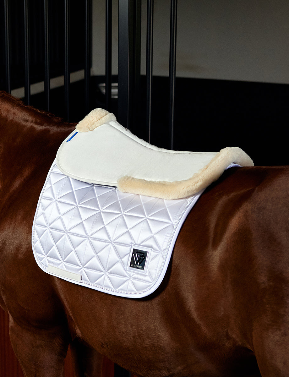 WeatherBeeta Memory Foam Comfort Fleece Edged Half Pad