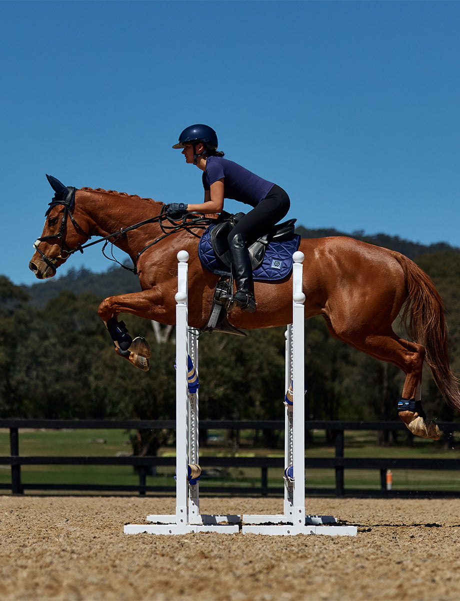 WeatherBeeta Satin Luxe Air-Tec Euro Jump Shaped Saddle Pad