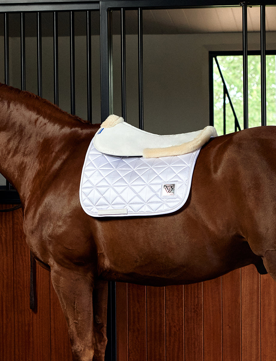 WeatherBeeta Memory Foam Comfort Fleece Edged Half Pad