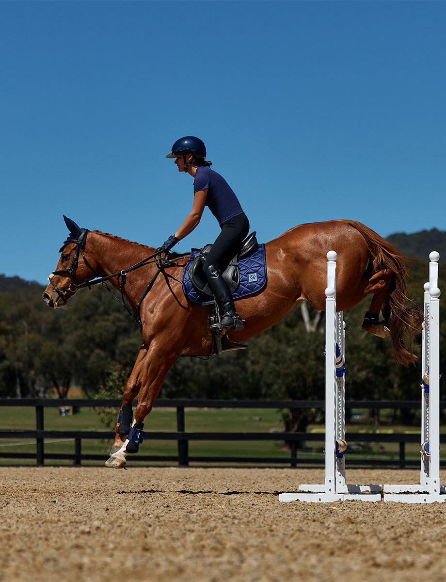 WeatherBeeta Satin Luxe Air-Tec Euro Jump Shaped Saddle Pad