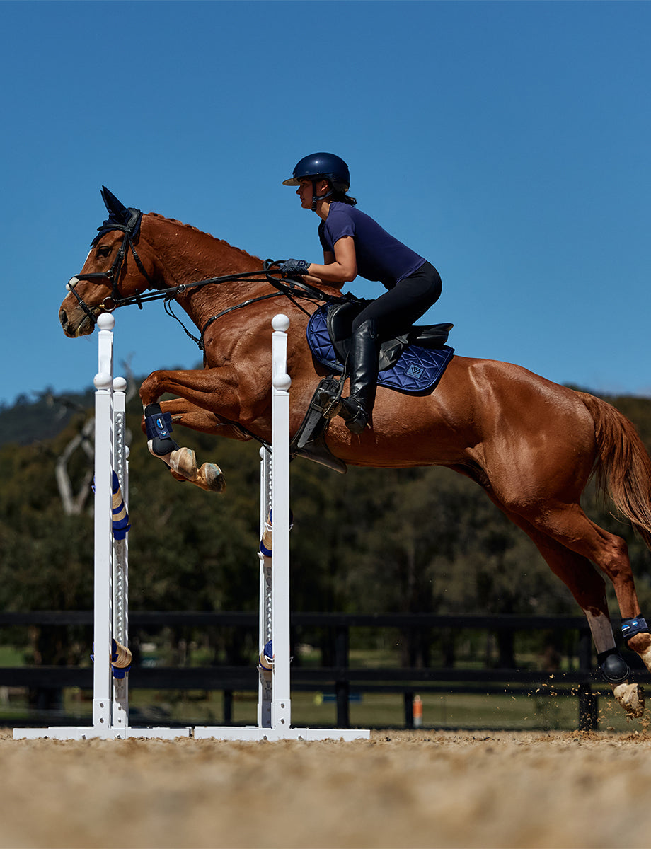 WeatherBeeta Satin Luxe Air-Tec Euro Jump Shaped Saddle Pad