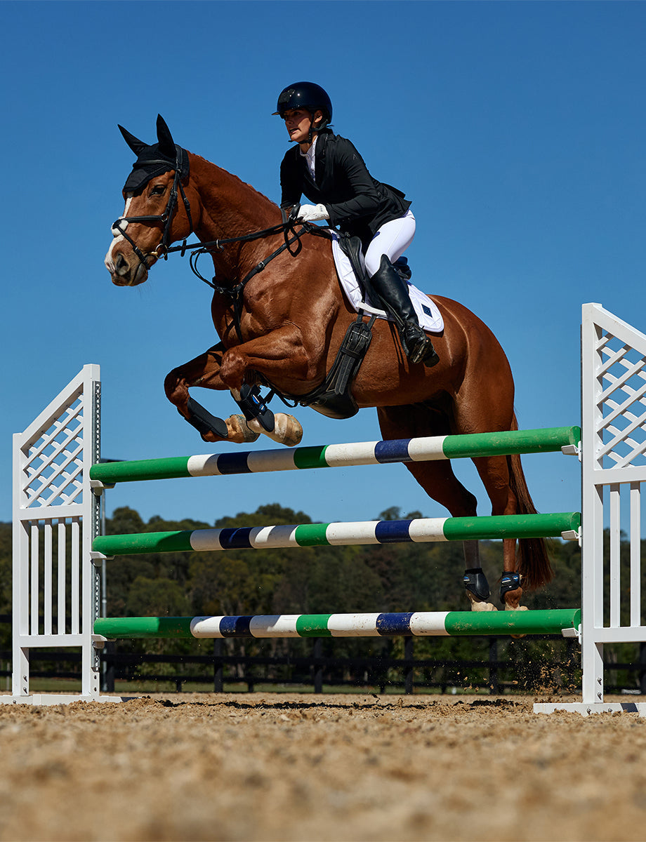 WeatherBeeta Satin Luxe Air-Tec Euro Jump Shaped Saddle Pad