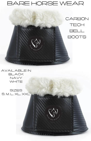 BARE Horse Wear - Carbon Tech Bell Boots - Black