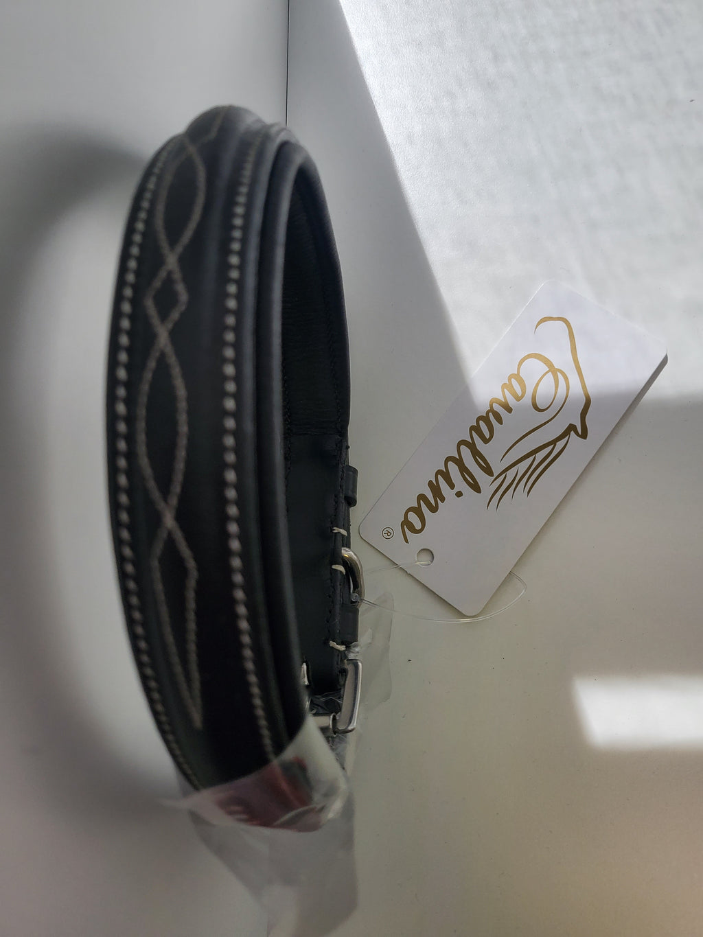 Cavallino Raised Stitched Dog Collar