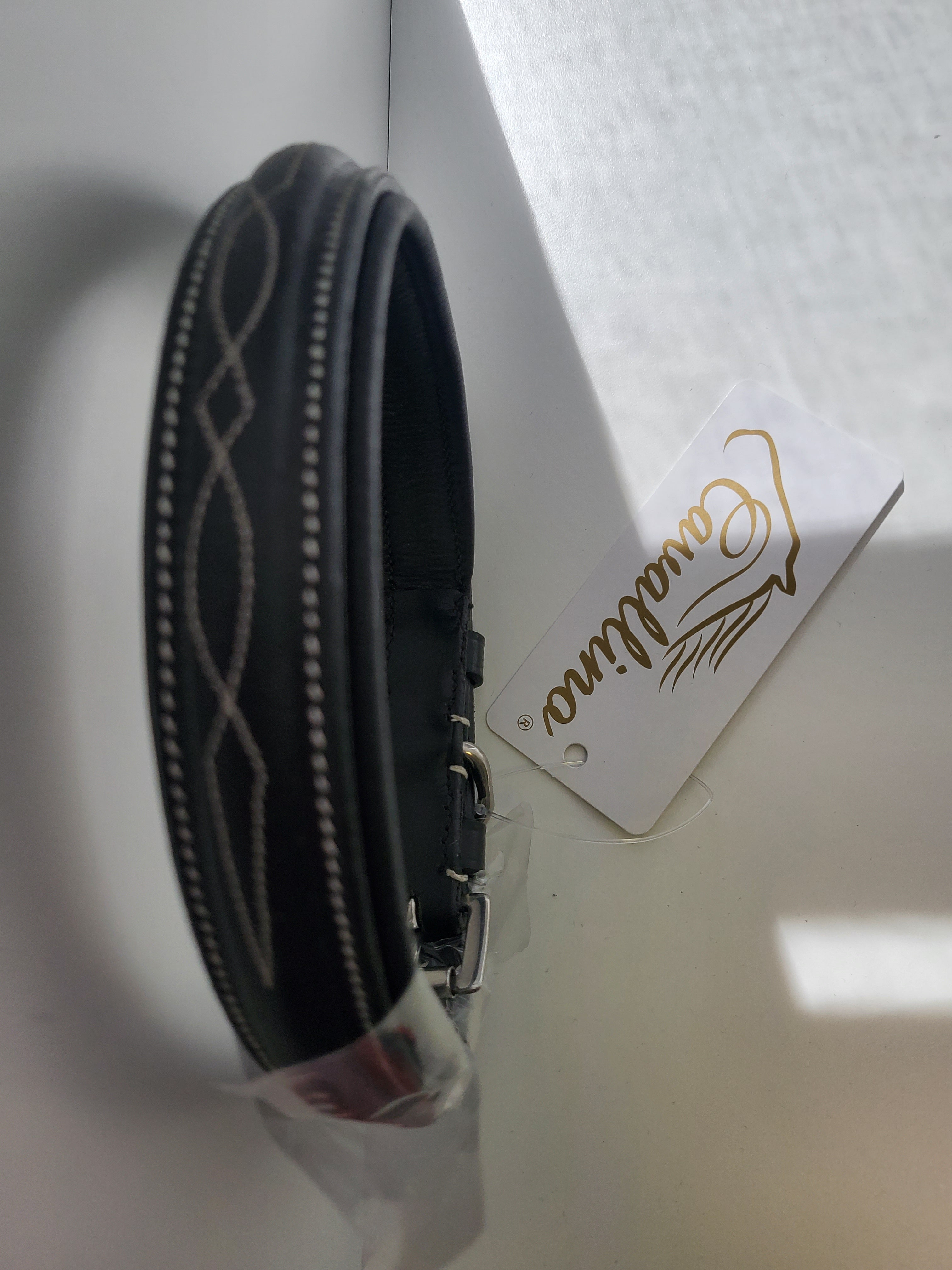 Cavallino Raised Stitched Dog Collar