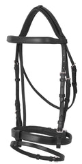 Platinum flat padded Hanoverian bridles