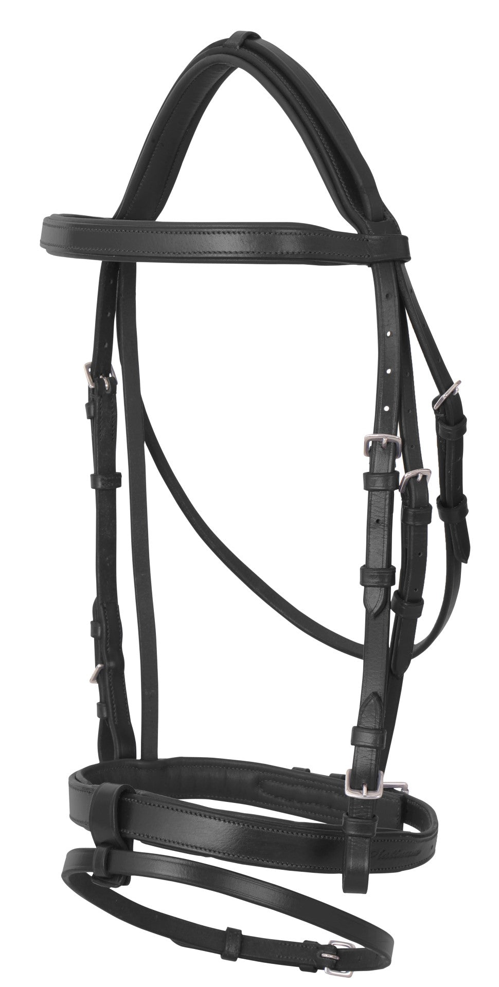 Platinum flat padded Hanoverian bridles