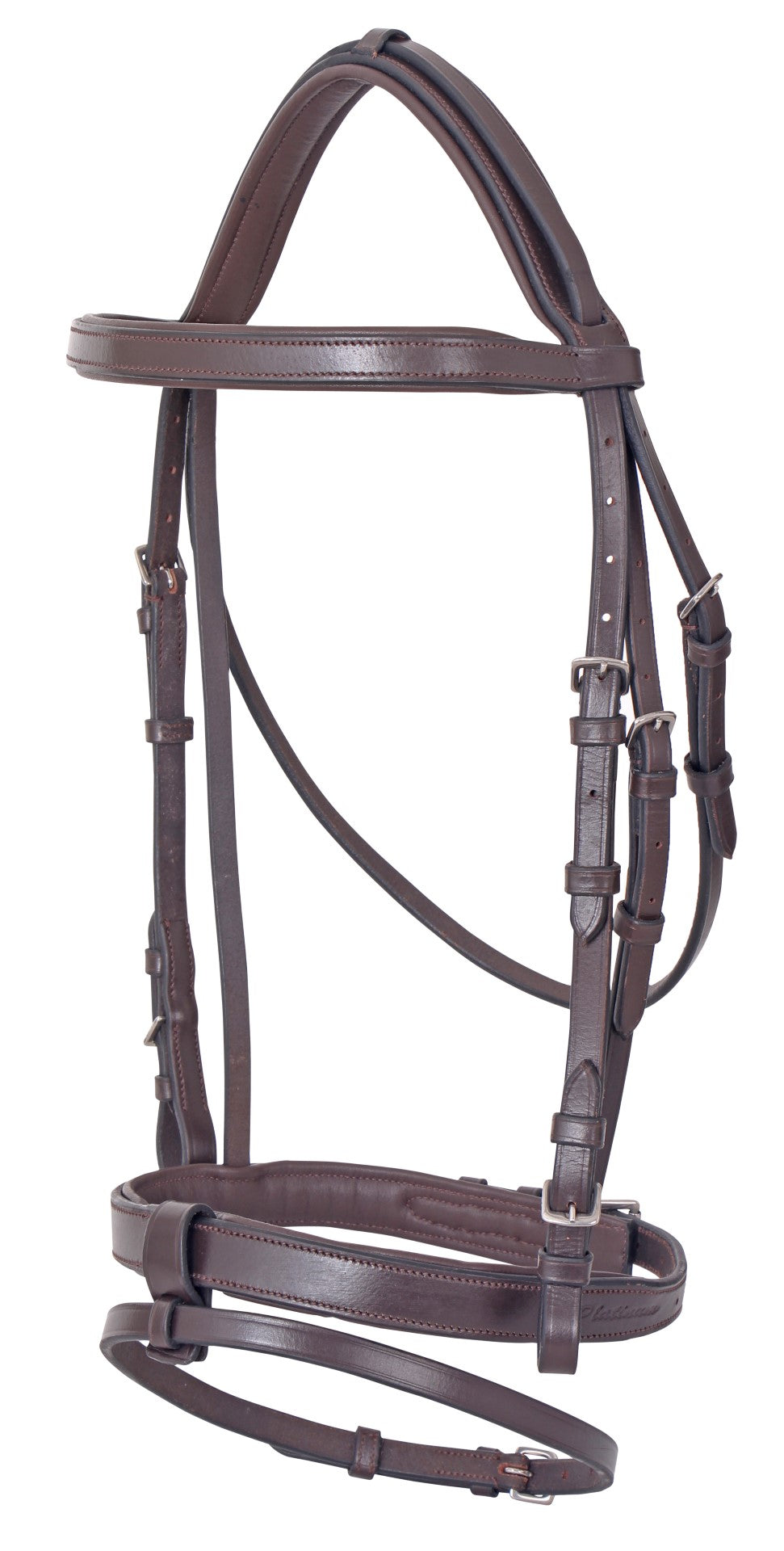 Platinum flat padded Hanoverian bridle