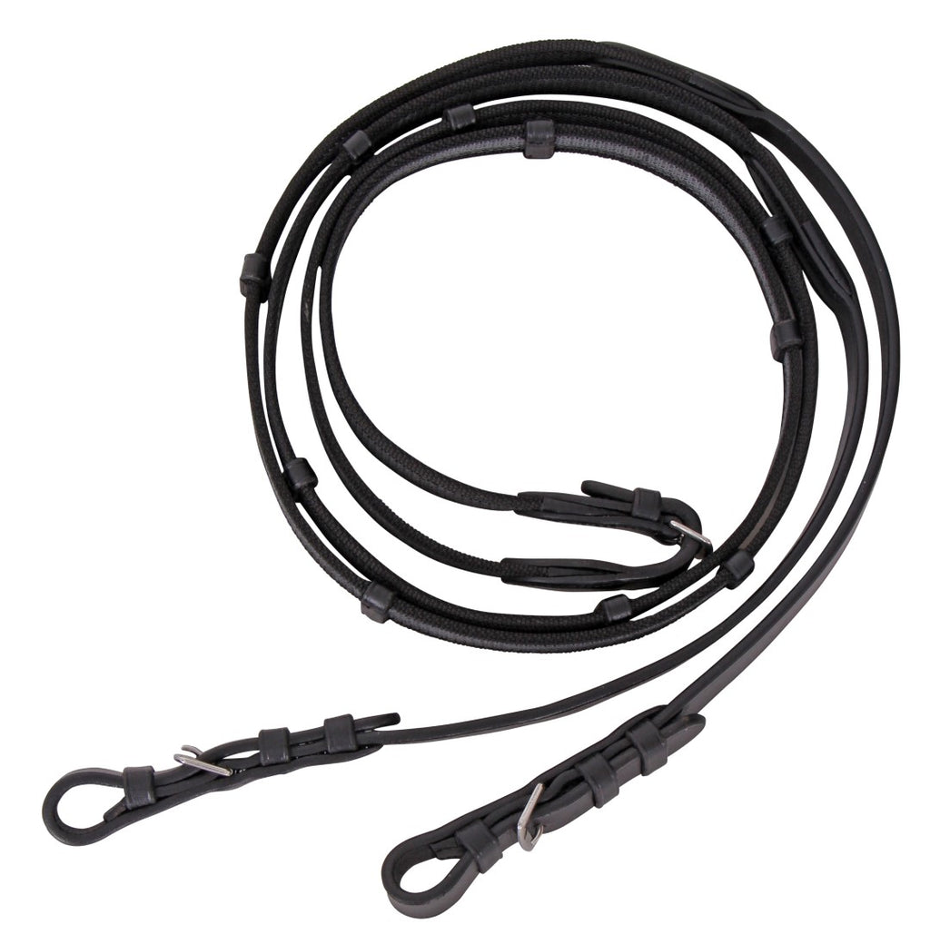 Cavallino sure grip reins, sure grip buckle end