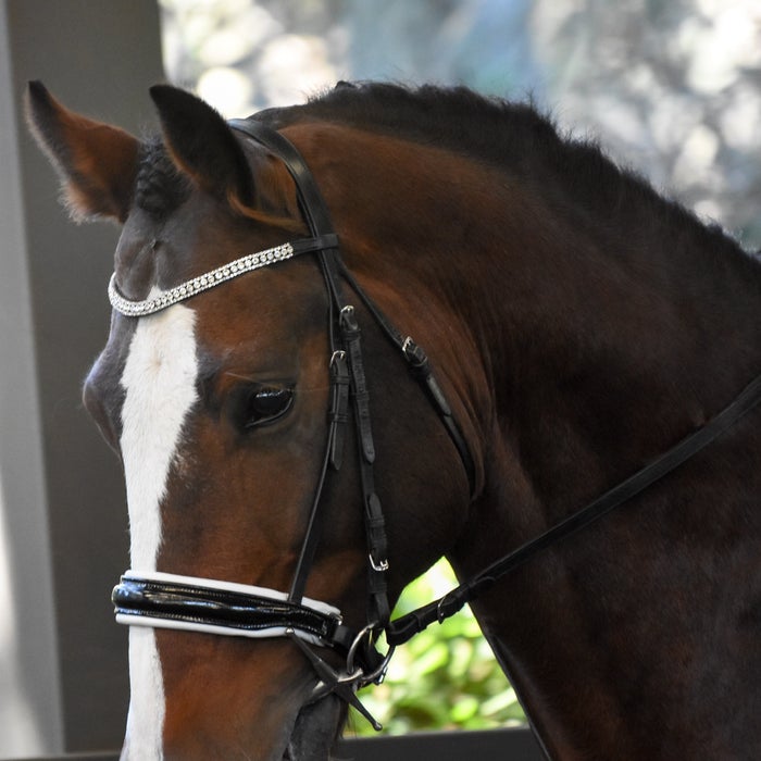 Lumiere Adeline bridlesswith leather Nappa reins (cavesson)