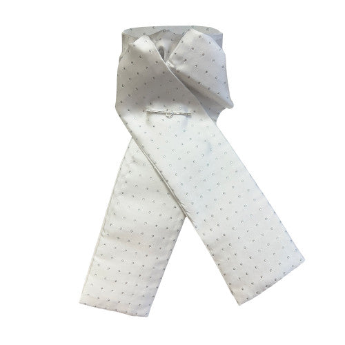 PIN SPOT RIDING STOCK - WHITE/SILVER