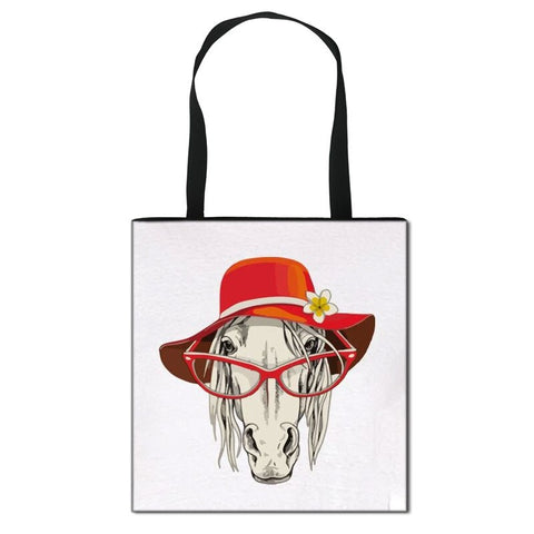 Tote Bag Crazy Lady With Hat
